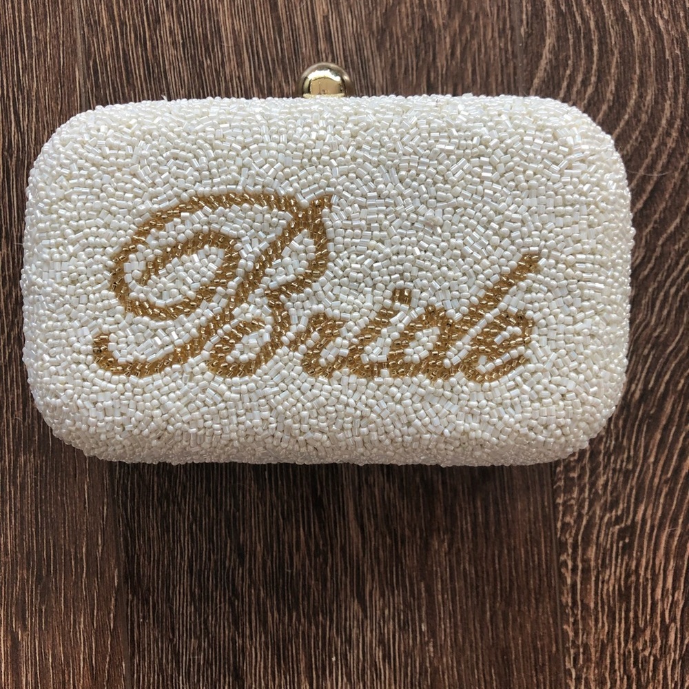 Beaded hard shell clutch